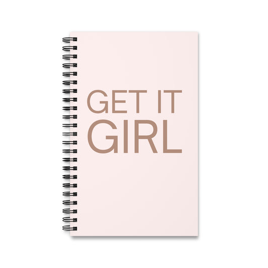 GET IT GIRL Journal – Blush Aesthetic Notebook for Boss Babes & Beauty Pros