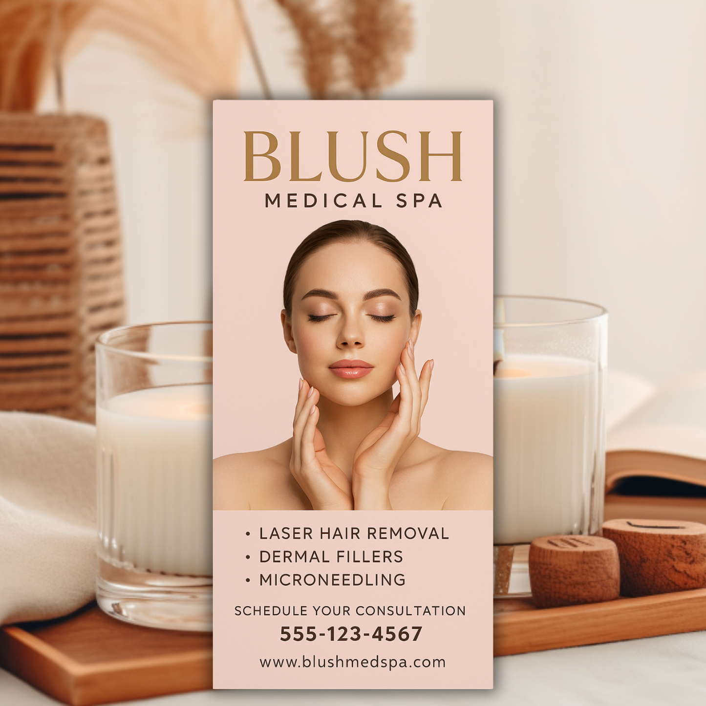 Luxury Rack Cards for Beauty, Medspa & Service Brands
