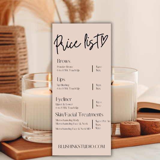 Luxury Rack Cards for Beauty, Medspa & Service Brands